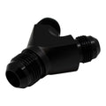DeatschWerks 8AN Male Flare + 8AN Male Flare to 10AN Male Flare Y Block Fitting