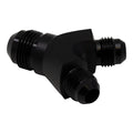 DeatschWerks 6AN Male Flare + 6AN Male Flare to 8AN Male Flare Y Block Fitting