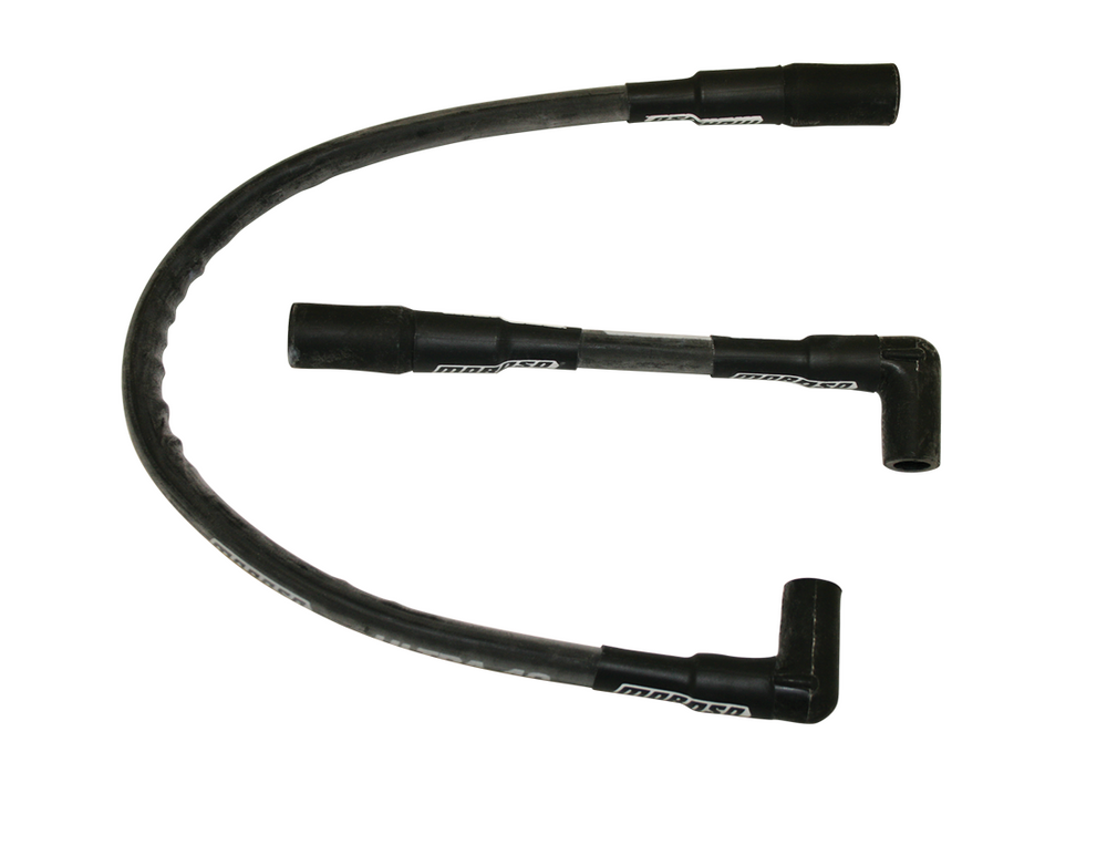 Moroso 00-15 Harley-Davidson FLST/FXST Sleeved Ultra 40 Wire Set - Black
