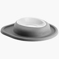 WeatherTech Pet Feeding System Single Low 16oz 2in. Poly Bowl - Light Grey