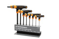 8PC METRIC T HANDLE BALL END HEX KEY SET