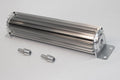 FLUID COOLER HEAT SINK SINGLE PASS 22IN W/ MOUNTING HD & FITTINGS SATIN SILVE