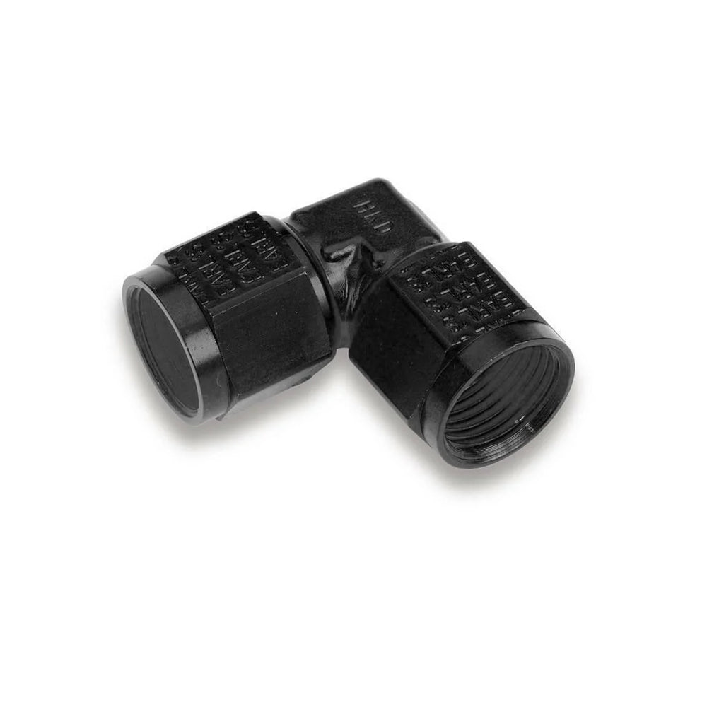 BLACK 90 DEG. NUT TO NUT LOW PROFILE