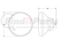 HLMP 5 3/4in. 135MM H4/T4W 12V ECE