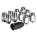 CHROME LUG NUT AND LOCK SYSTEM ACORN 12MM X 1.25