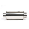 DC Sports Universal Round Muffler 3 Inlet 4 Outlet