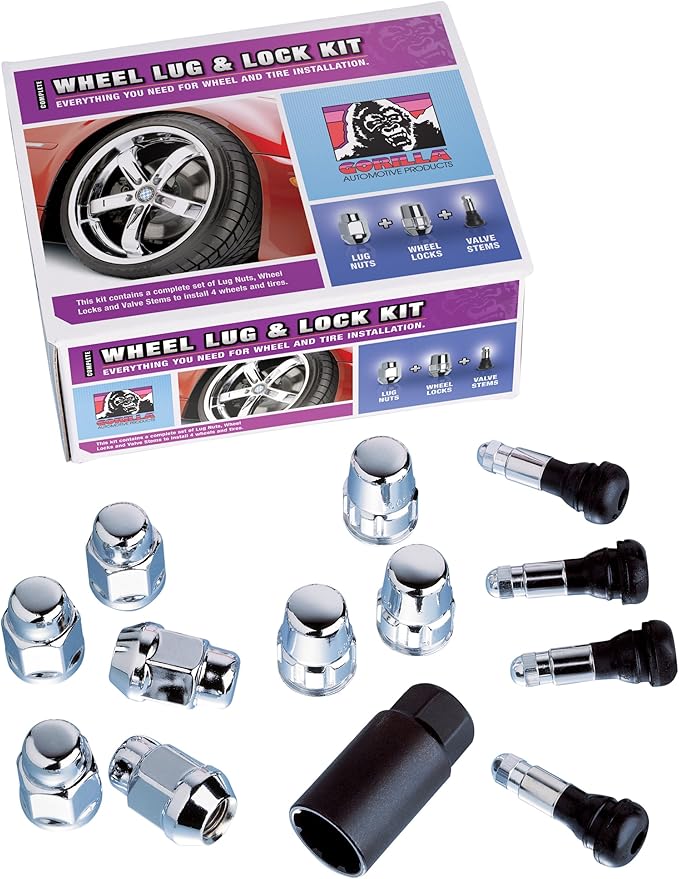 WHEEL INSTALLATION KITS WITH GORILLA LOCKS ACORN 12MM X 1.25