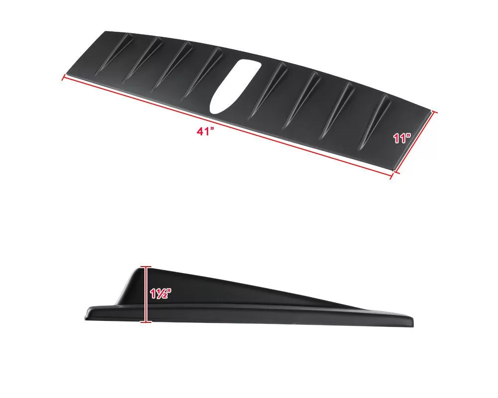 SEDAN- ROOF SPOILER- ABS MATTE BLACK