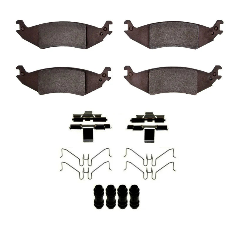 R1 04-06 Ford E-150 Club Wagon Rear Semi Met Pads & Hardware Kit
