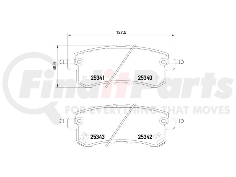 BRAKE PAD SET DISC BRAKE 8DB