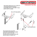 GEN-Y Hitch 21K Y Bracket For Stabilizer Kit - GH-0104