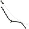 CHEVY TH400 TRANS FLUID DIPSTICK ALUMINUM HANDLE/STEEL TUBE 24IN LONG BLACK