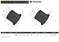 Whiteline W53500 Front Control Arm Bushing Kit; fits Honda S2000 00-09