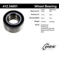 Centric Standard Ball Bearing - Front/Rear