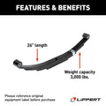 4LEAF DOUBLE EYE SPRING 3000LB 26IN 25.25IN 1.75IN 7226