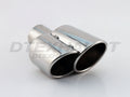 DOUBLE ROLLED EDGE DRIVER SIDE/LEFT SS EXHAUST TIP 2.25IN ID / 3.00INX3.50IN OD
