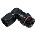 Fragola -8AN Female Nut x 7/8-14 (10) O-Ring 90 Degree Swivel - Black