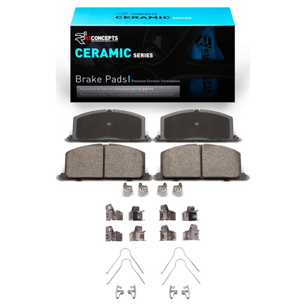 R1 83-99 Chevrolet Nova Front Ceramic Brake Pads & Hardware Kit