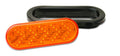6.5IN X 2.25IN OVAL AMBER LED W/ SEQUENCING TURN ARROW 35 LEDS