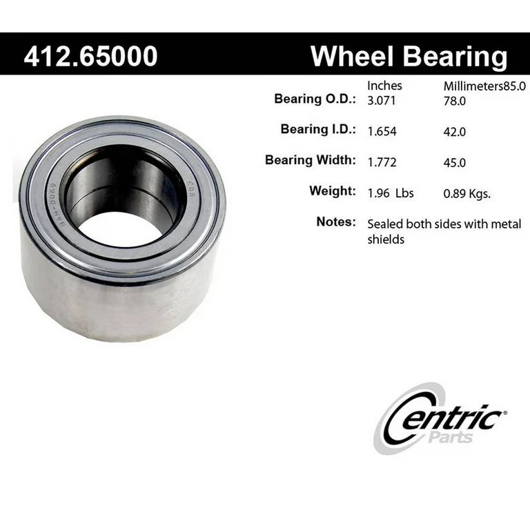 Centric Standard Ball Bearing - Front
