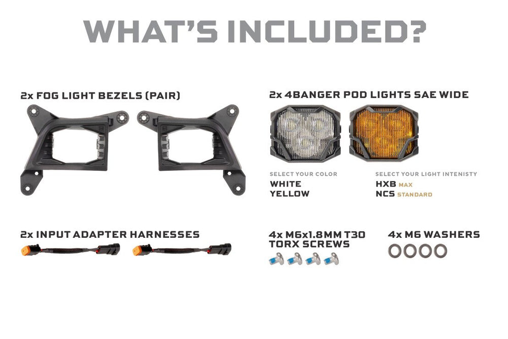 MORIMOTO 4BANGER FOG BRACKETS: 19-2