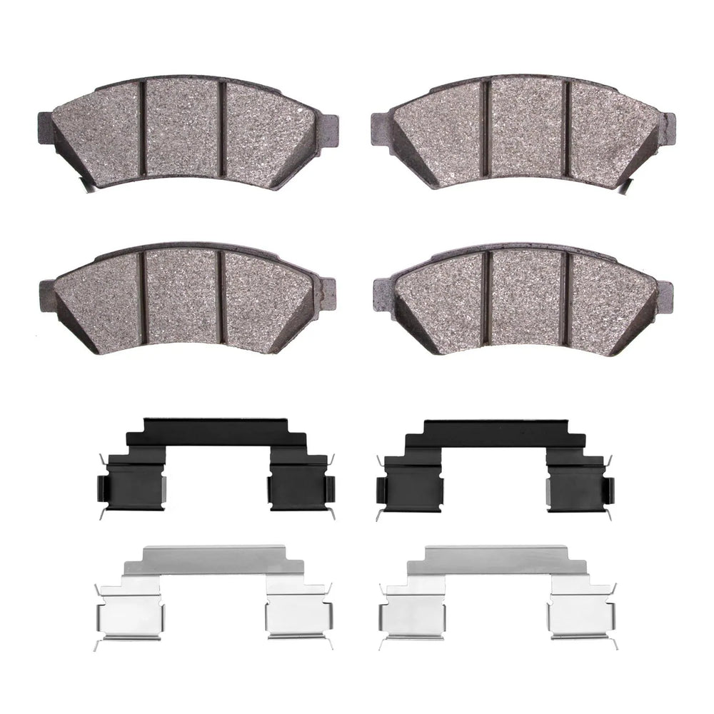 R1 04-15 VPG MV-1 Front Semi Met Brake Pads and Hardware Kit