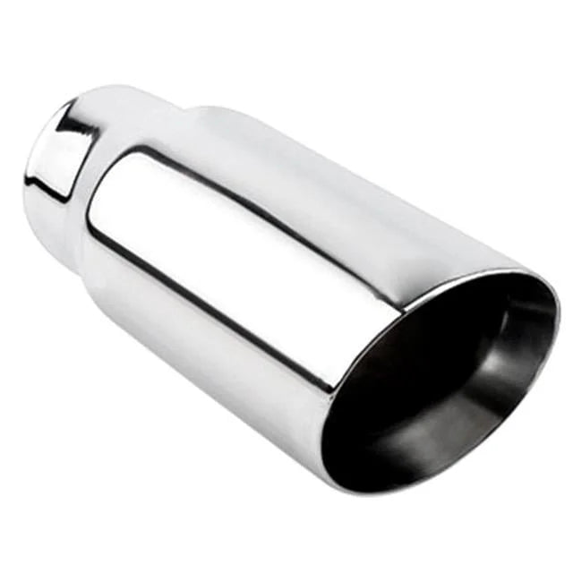 4.00INX12.00IN DOUBLE WALL ANGLE SS EXHAUST TIP 3.00IN ID / 4.00IN OD