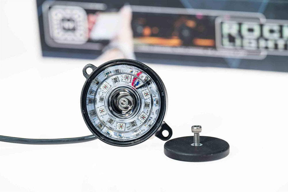 Morimoto Rock Light Parts: RGB Puck w/ input wiring (Single)