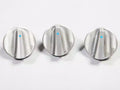Rugged Ridge Alum Climate Control Knob Set Blue 07-10 Jeep Wrangler JK
