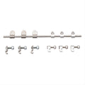 Russell Performance Billet 3/16in Tubing Clamp Natural Finish (12 pcs.)