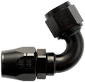 #6 120 Deg Dbl Swivel Hose End Black