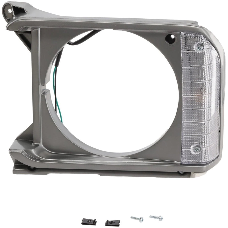 LH HEADLAMP DOOR 2WD; STD; INCLUDES PARKLAMP; SILVER TOYOTA PICKUP 7981