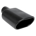 BLACK POWDER COATED 1 PC CAMARO TIP BLK EXHAUST TIP 2.25IN ID / 8.00X2.25IN OD