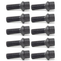 H&R Wheel Bolts 14 X 1.5 / Length 45mm / Mercedes Ball / Head 17mm - Black - Set of 10