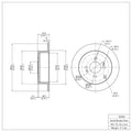 DFC 06-12 Dodge Attitude (Mexico) Rear Brake Rotor