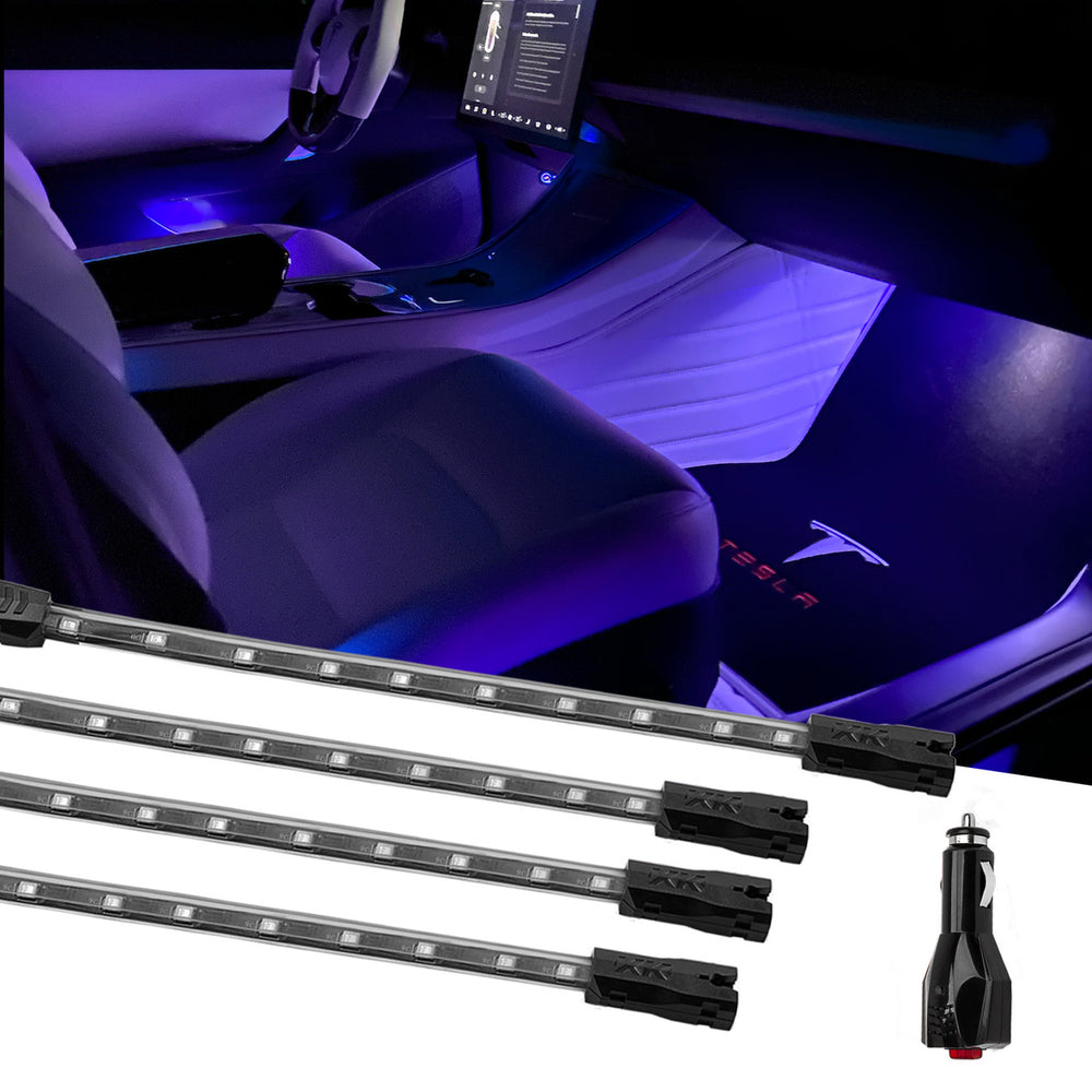 XK Glow Single Color XKGLOW UnderglowLED Accent Light Car/Truck Kit Green - 4x8In