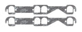 Ultra-Seal Header Gaskets Fits 1955-1991 Chevrolet 262-400 Gen I Small Block D-Shaped Ports, 1.55 Inch x 1.71 Inch Mr Gasket