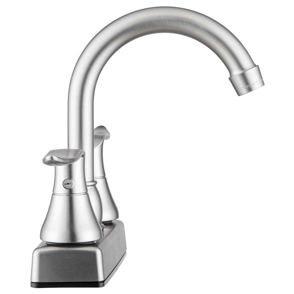 ELEGANT ARC SPOUT RV BAR FAUCET BRUSHED SATIN NICKEL