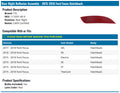 RH REAR BUMPER REFLECTOR BASE|ELECTRIC|ST; H/B FORD FOCUS 20152018
