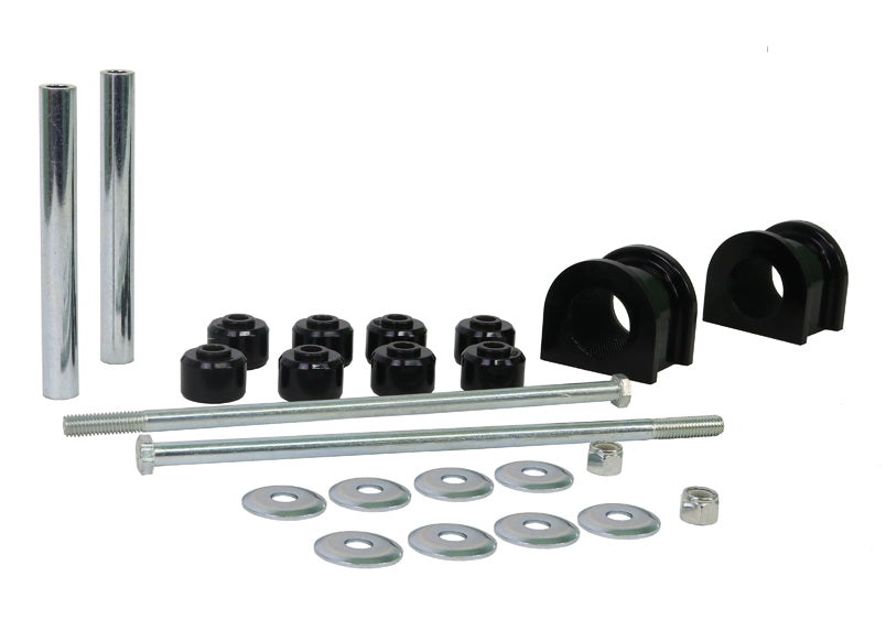 Sway bar - link bushing 10 Bushings 2 Tubes 2 Bolts 2 Nuts 8 Washers Grease Install Guide