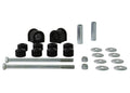 Sway bar - mount and link bushings 10 Bushings 2 Tubes 2 Bolts 8 Washers 2 Nuts Grease
