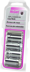 McGard SplineDrive Lug Nut (Cone Seat) M14X1.5 / 1.935in. Length (4-Pack) - Chrome (Req. Tool)