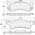 DFC 05-05 Buick Park Avenue Front 5000 Advanced Semi Metallic Brake Pads and Hardware Kit