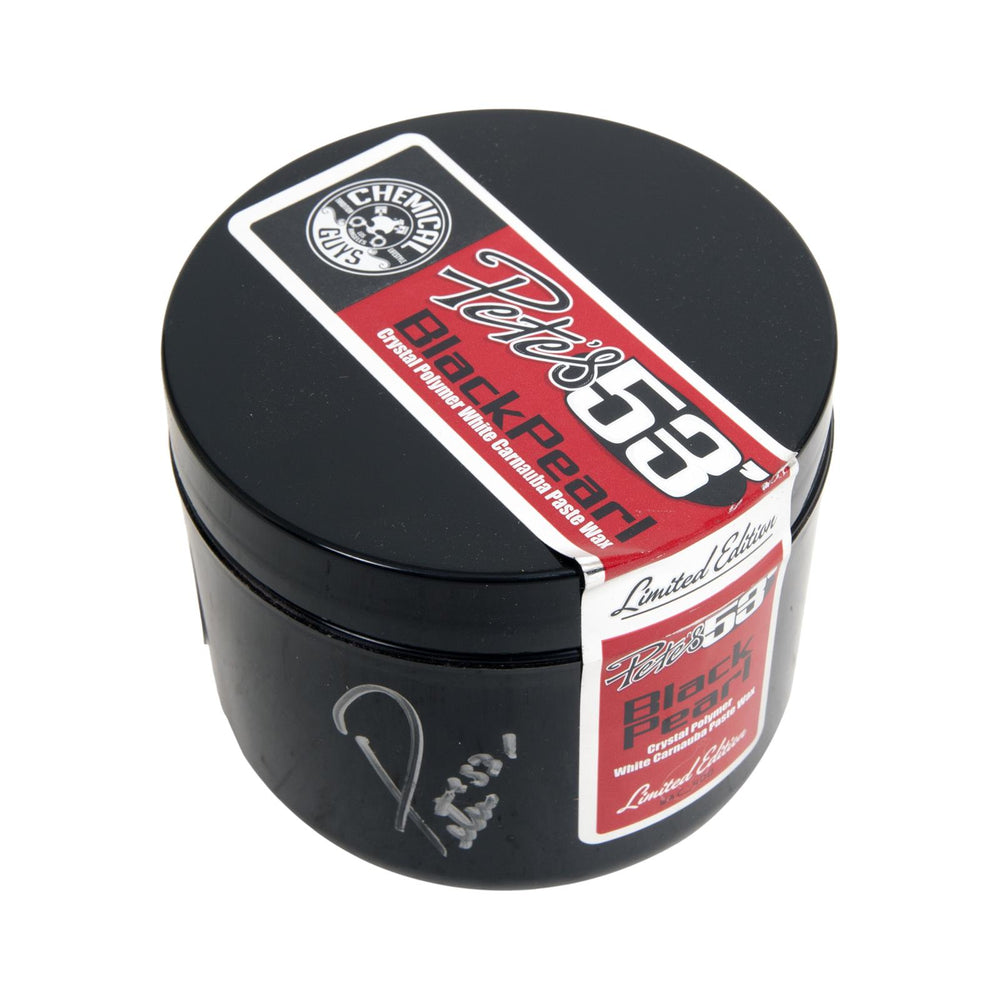 Chemical Guys Petes 53 Black Pearl Signature Carnauba Paste Wax w/Applicators - 8 oz