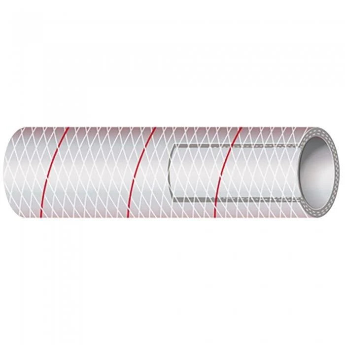 ALL CLEAR PVC TUBING POLYESTER REINFORCED (REDTRACER) 3/4IN X 10 FT