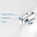 TUB/SHOWER DIV FAUCET SHOWER HEAD KIT 8IN 2 KNOB PLASTIC CHROME