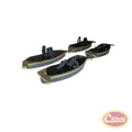 Front Brake Pad Set for 1995-1997 Dodge Neon w/ 5 Studs, Left and Right Crown Automotive