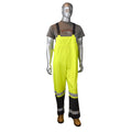 HIGH VISIBILITY RAINWEAR OVERALLS GREEN / BLACK 4X