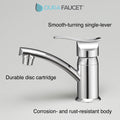 SINGLE LEVER CENTERSET RV LAVATORY FAUCET CHROME POLISHED