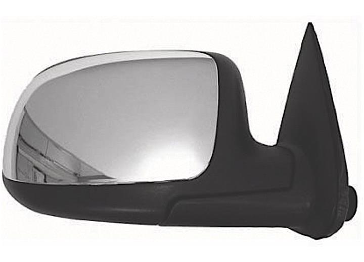 RH DOOR MIRROR PWR HTD TEXT W/CHR COVER FOLDING SILVERADO/SIERRA 9902